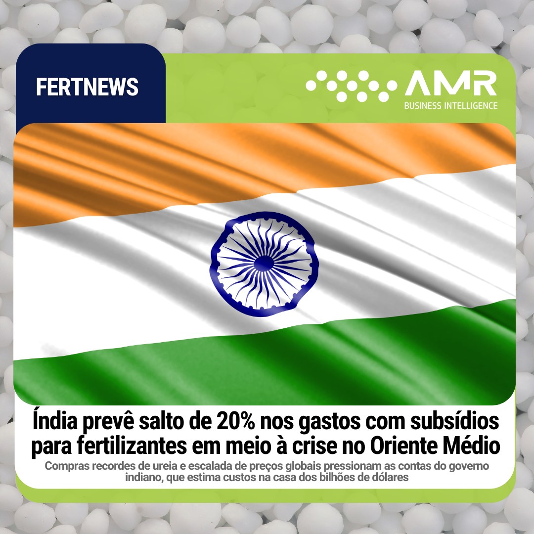 Capa da postagem Índia prevê salto de 20% nos gastos com subsídios para fertilizantes em meio à crise no Oriente Médio