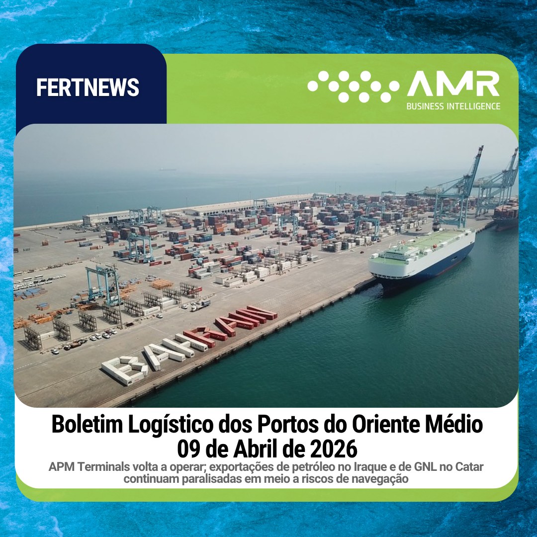 Capa da postagem Boletim Logístico dos Portos do Oriente Médio 09 de Abril de 2026