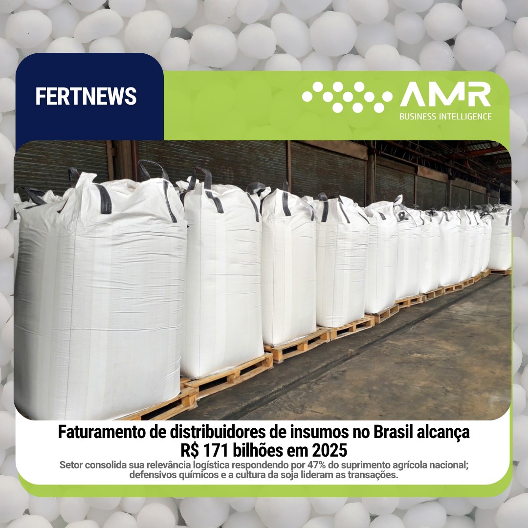 Capa da postagem Faturamento de distribuidores de insumos no Brasil alcança R$ 171 bilhões em 2025