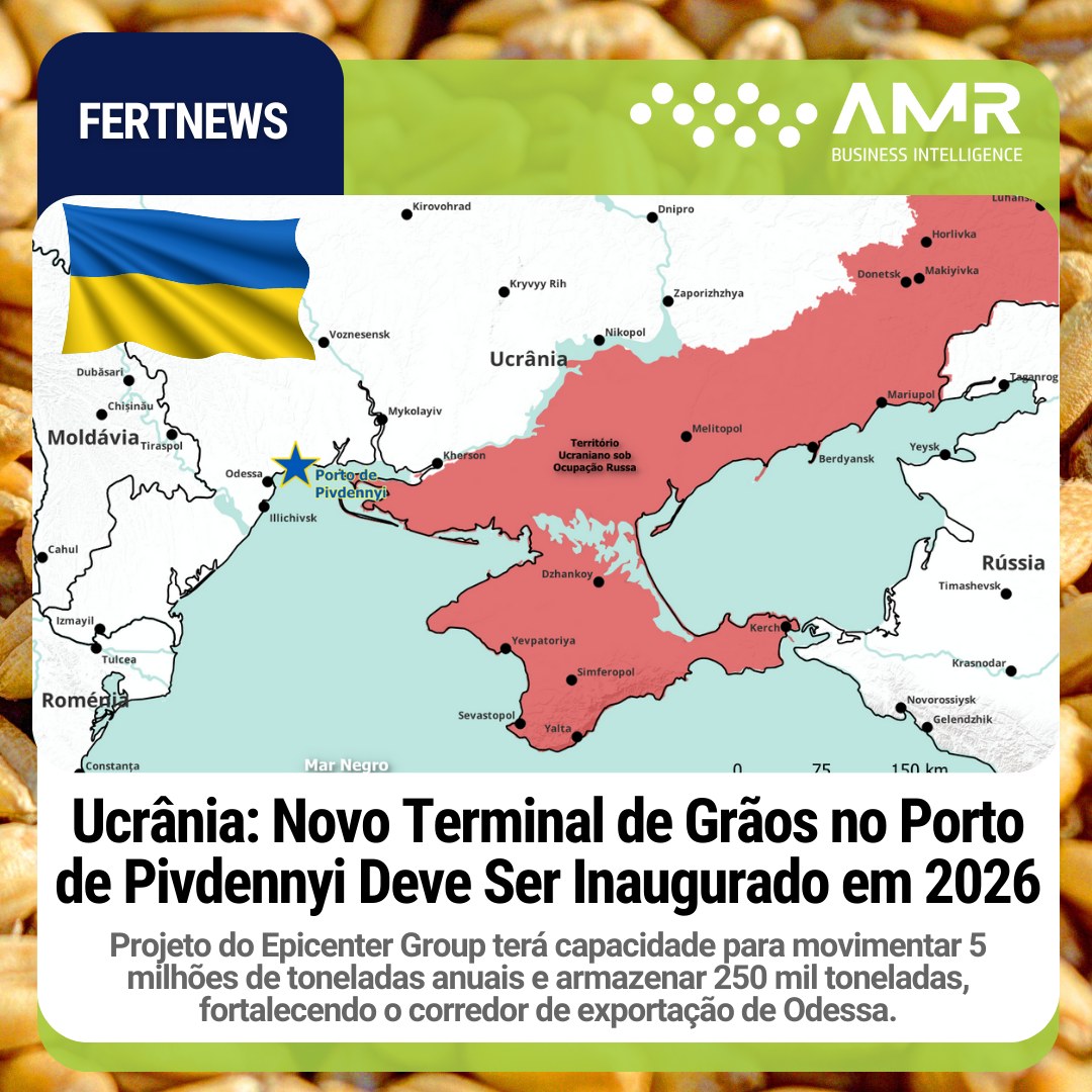 Capa da postagem Ucrânia: Novo Terminal de Grãos no Porto de Pivdennyi Deve Ser Inaugurado em 2026