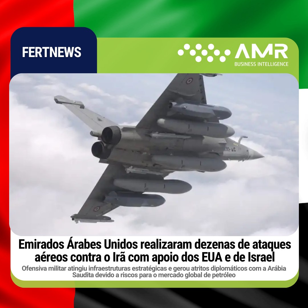 Capa da postagem Emirados Árabes Unidos realizaram dezenas de ataques aéreos contra o Irã com apoio dos EUA e de Israel