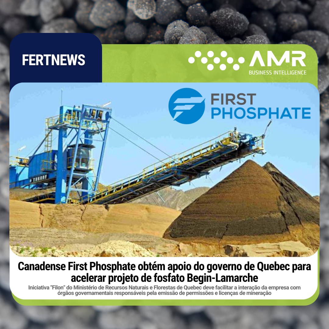 Capa da postagem Canadense First Phosphate obtém apoio do governo de Quebec para acelerar projeto de fosfato Begin-Lamarche