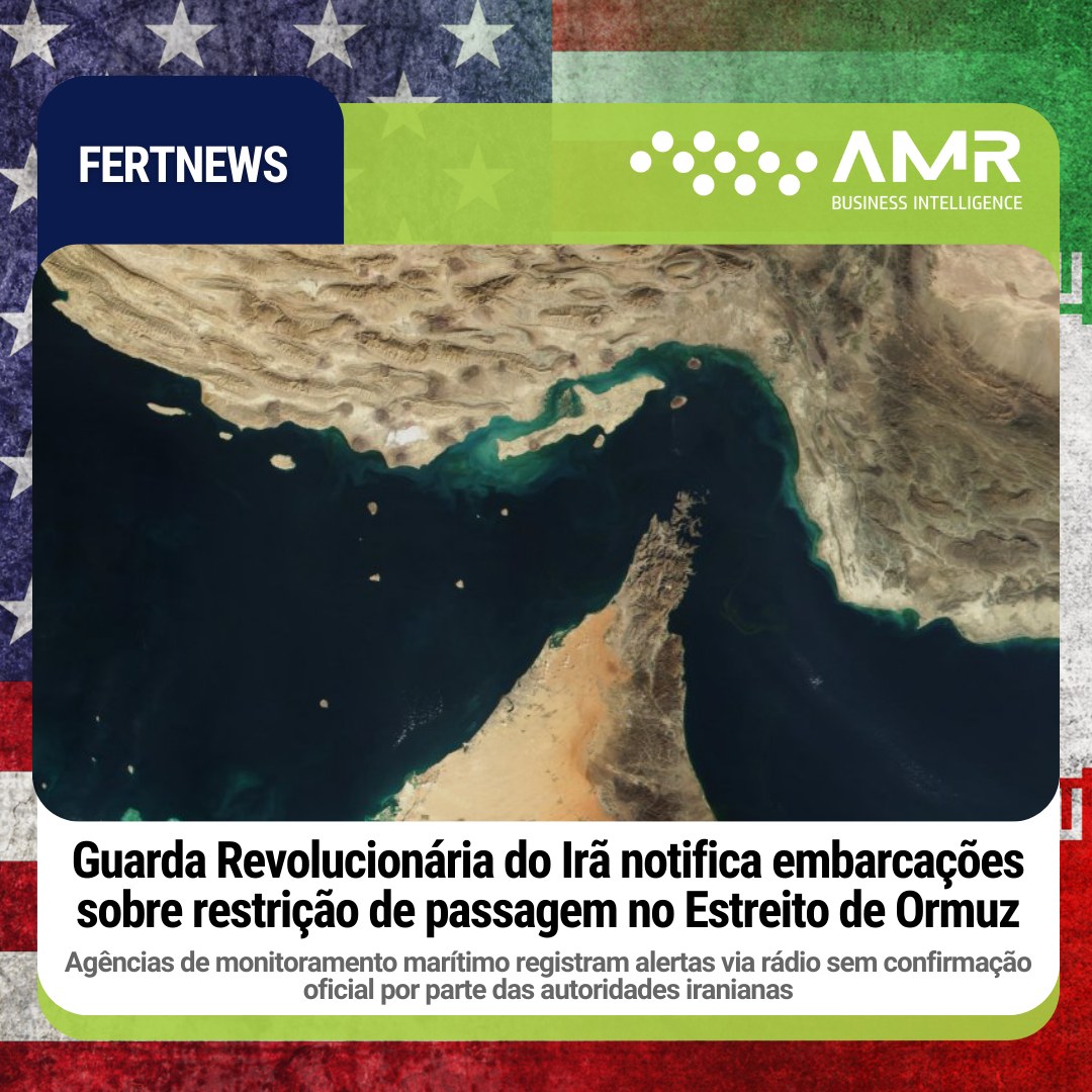 Capa da postagem Guarda Revolucionária do Irã notifica embarcações sobre restrição de passagem no Estreito de Ormuz
