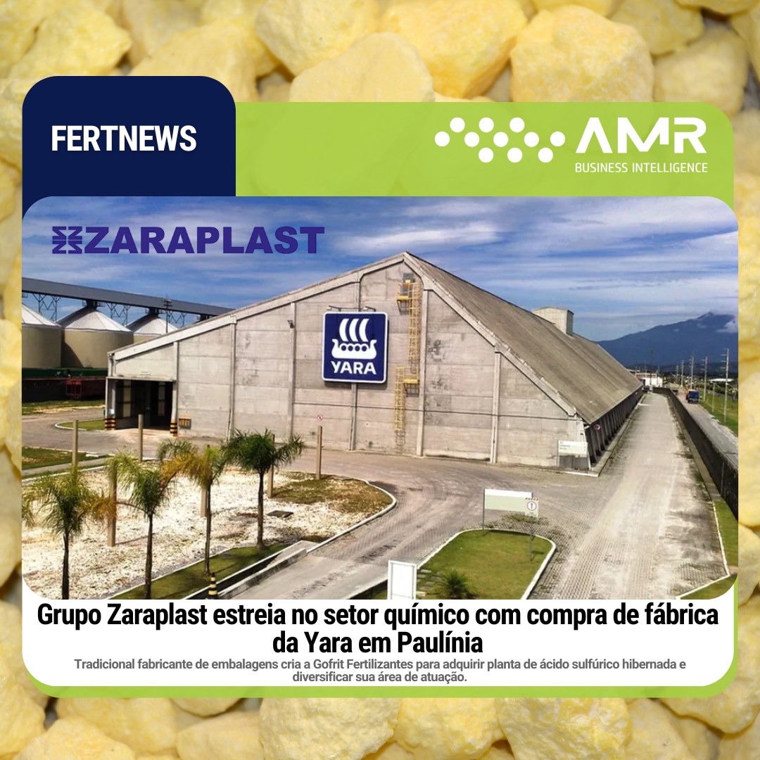Capa da postagem Grupo Zaraplast estreia no setor químico com compra de fábrica da Yara em Paulínia