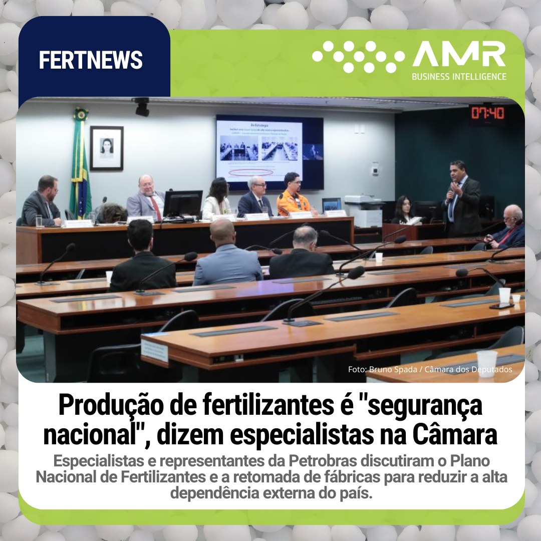 Capa da postagem Produção de fertilizantes é "segurança nacional", dizem especialistas na Câmara