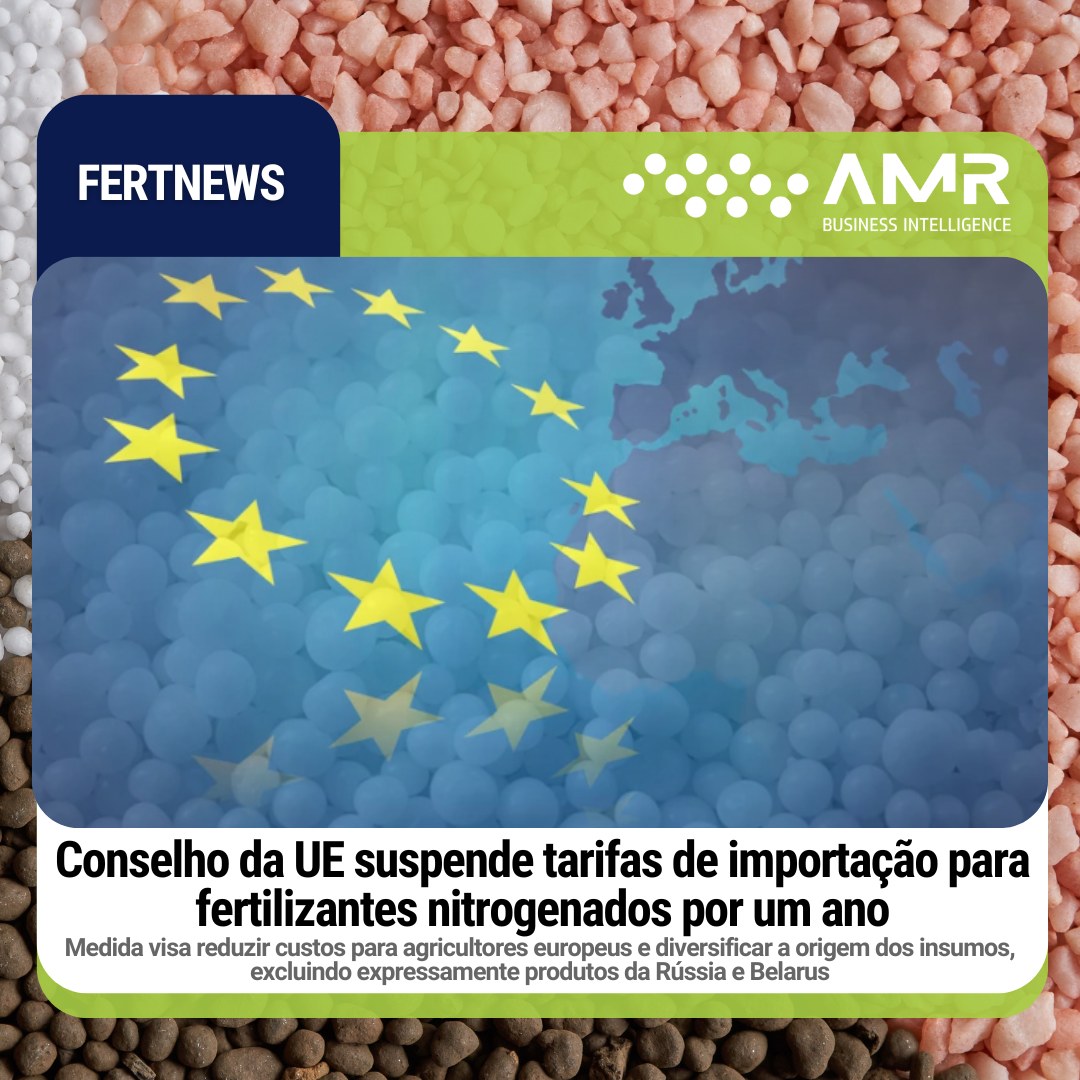 Capa da postagem Conselho da UE suspende tarifas de importação para fertilizantes nitrogenados por um ano