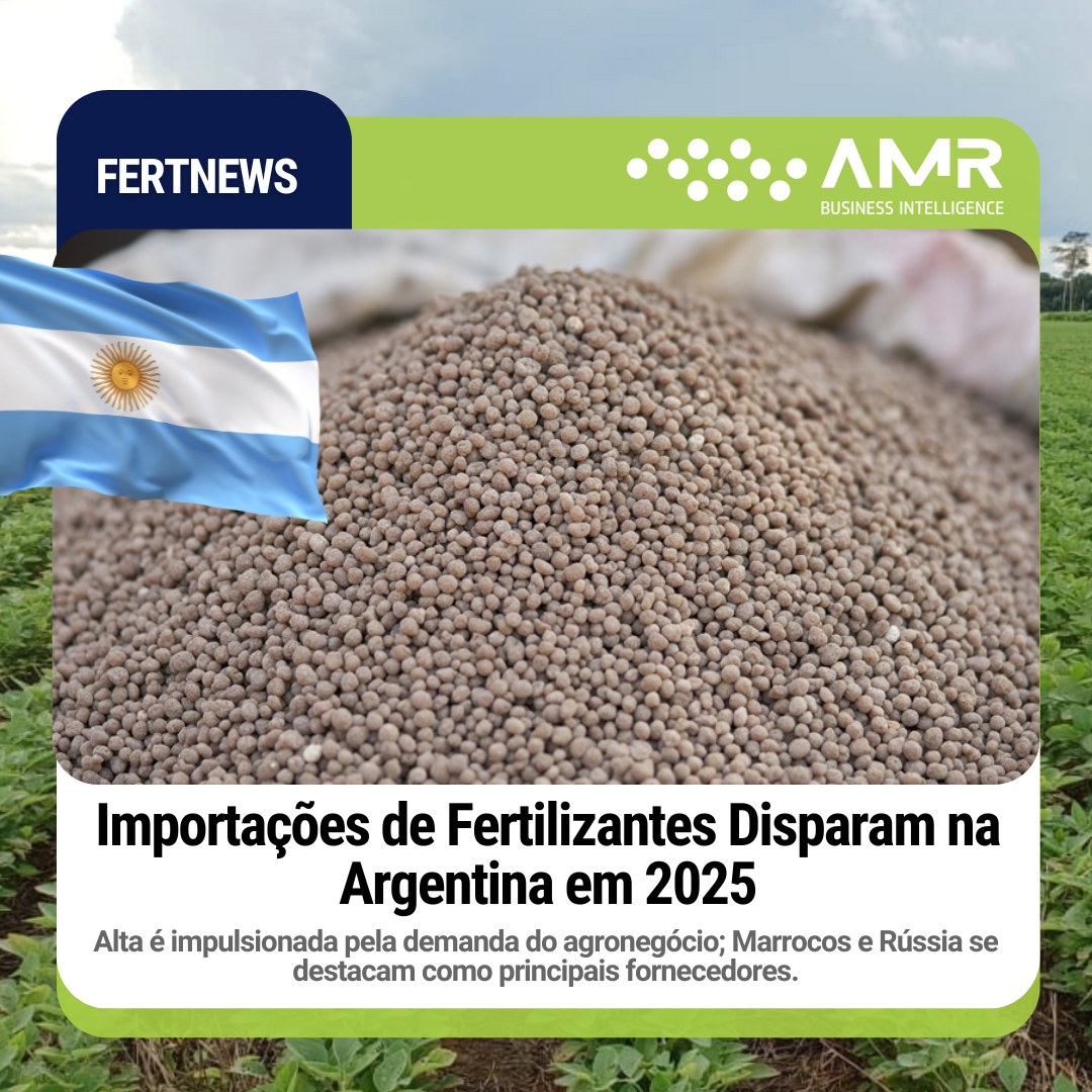 Capa da postagem Importações de Fertilizantes Disparam na Argentina em 2025