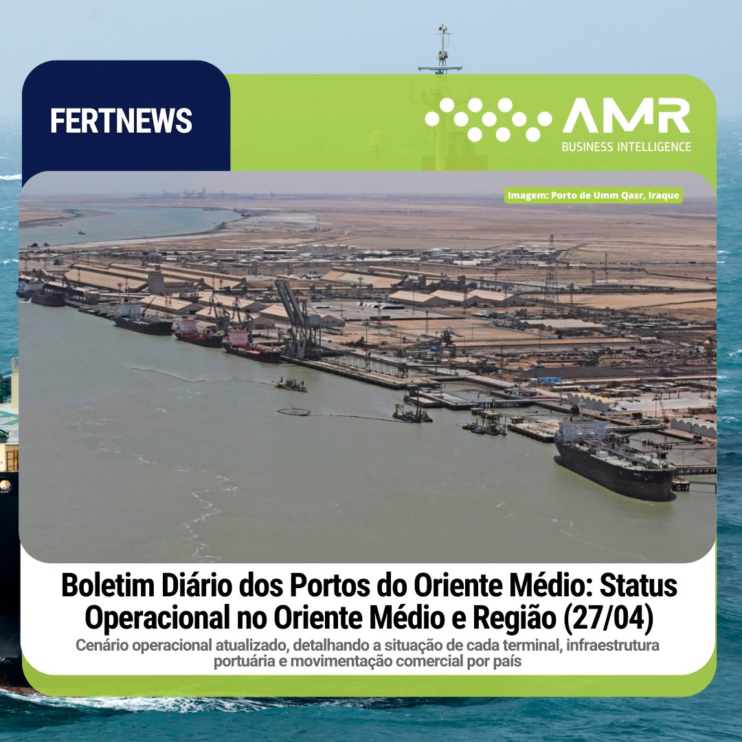 Capa da postagem Boletim Diário dos Portos do Oriente Médio: Status Operacional no Oriente Médio e Região (27/04)