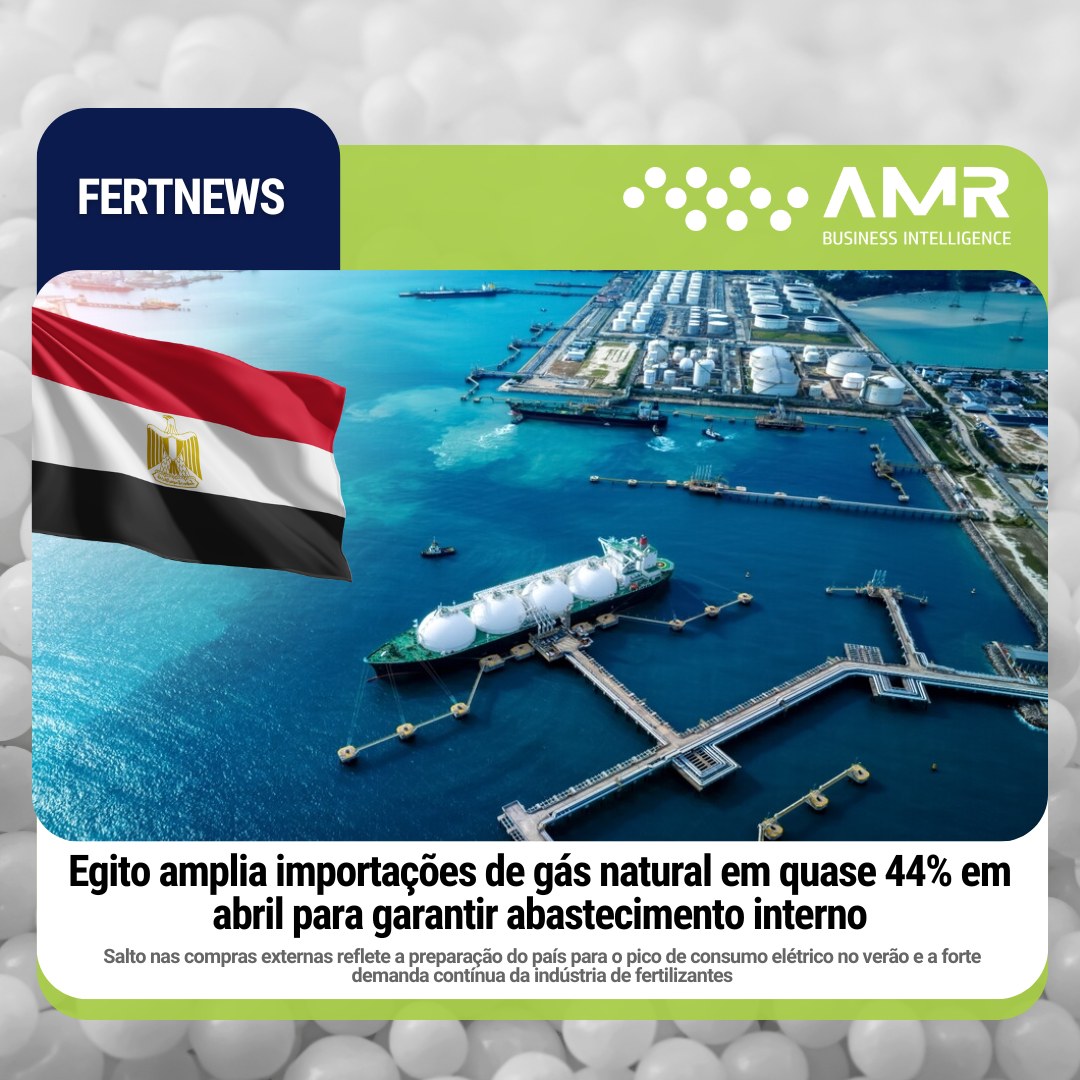 Capa da postagem Egito amplia importações de gás natural em quase 44% em abril para garantir abastecimento interno