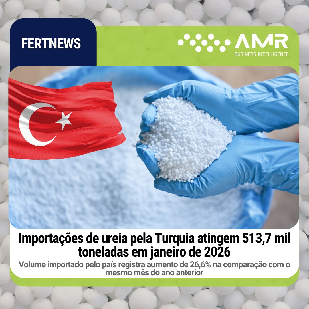 Capa da postagem Importações de ureia pela Turquia atingem 513,7 mil toneladas em janeiro de 2026
