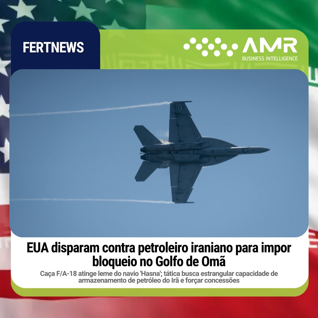 Capa da postagem EUA disparam contra petroleiro iraniano para impor bloqueio no Golfo de Omã