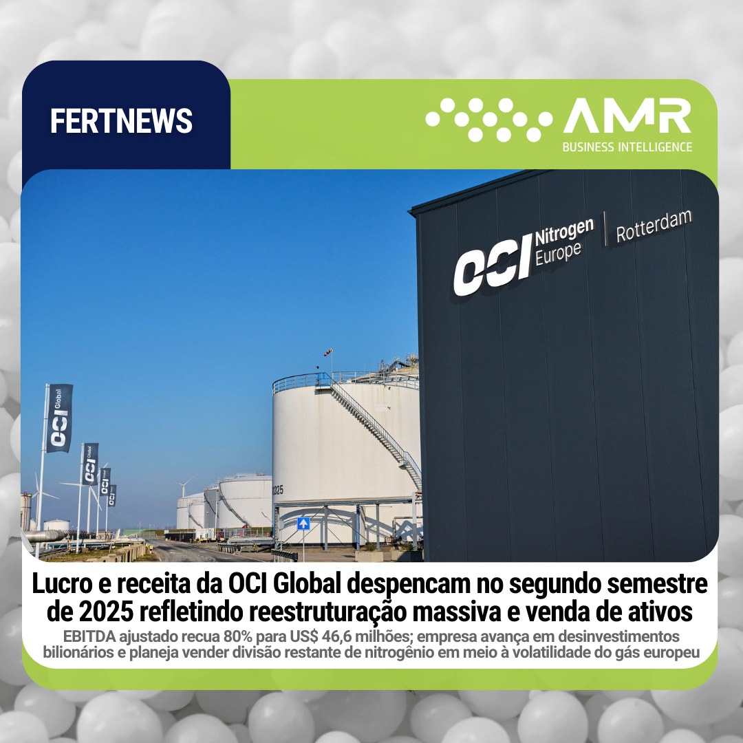 Capa da postagem Lucro e receita da OCI Global despencam no segundo semestre de 2025 refletindo reestruturação massiva e venda de ativos