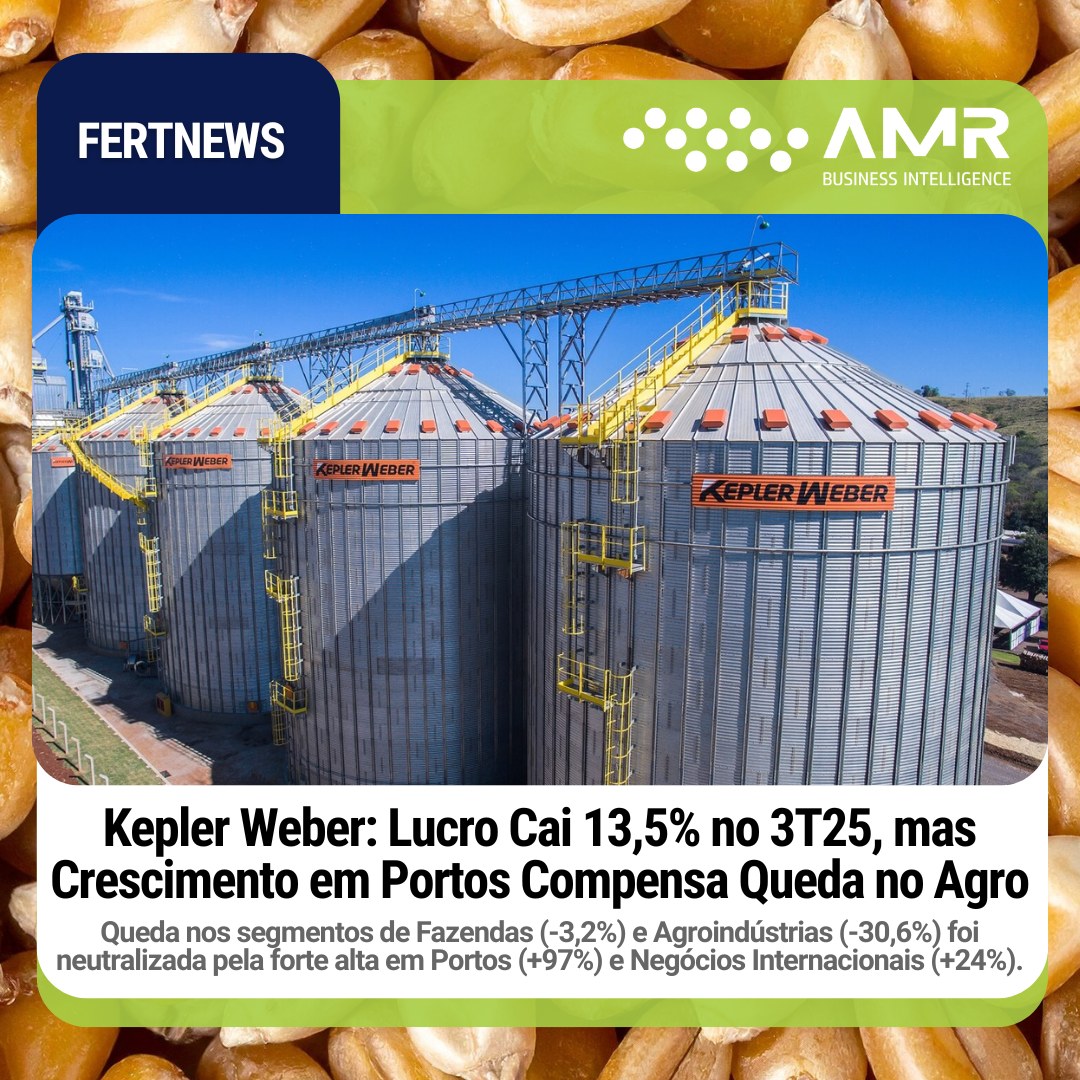 Capa da postagem Kepler Weber: Lucro Cai 13,5% no 3T25, mas Crescimento em Portos Compensa Queda no Agro