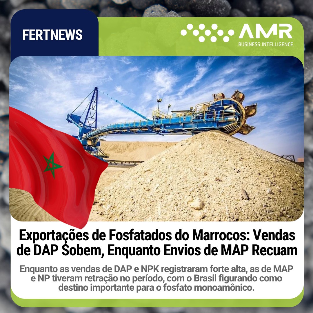 Capa da postagem Exportações de Fosfatados do Marrocos: Vendas de DAP Sobem, Enquanto Envios de MAP Recuam