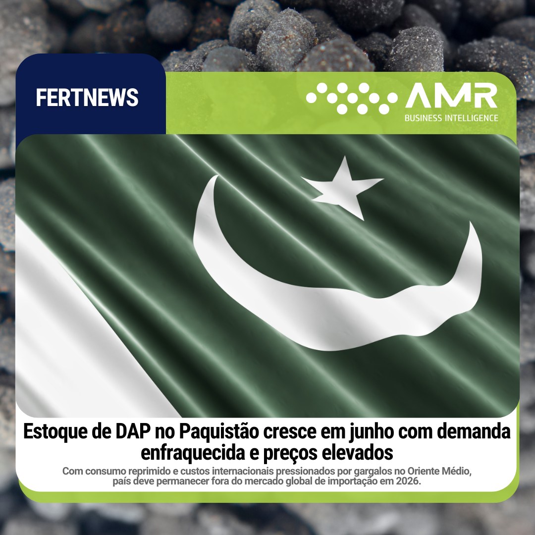 Capa da postagem Estoque de DAP no Paquistão cresce em junho com demanda enfraquecida e preços elevados