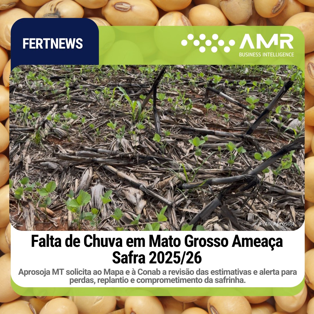 Capa da postagem Falta de Chuva em Mato Grosso Ameaça Safra 2025/26