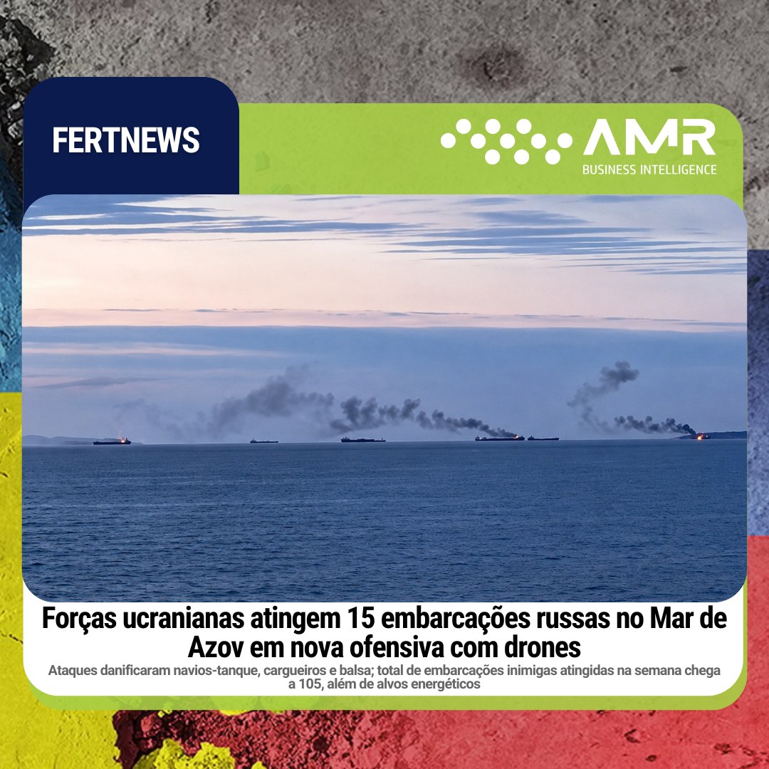 Capa da postagem Forças ucranianas atingem 15 embarcações russas no Mar de Azov em nova ofensiva com drones