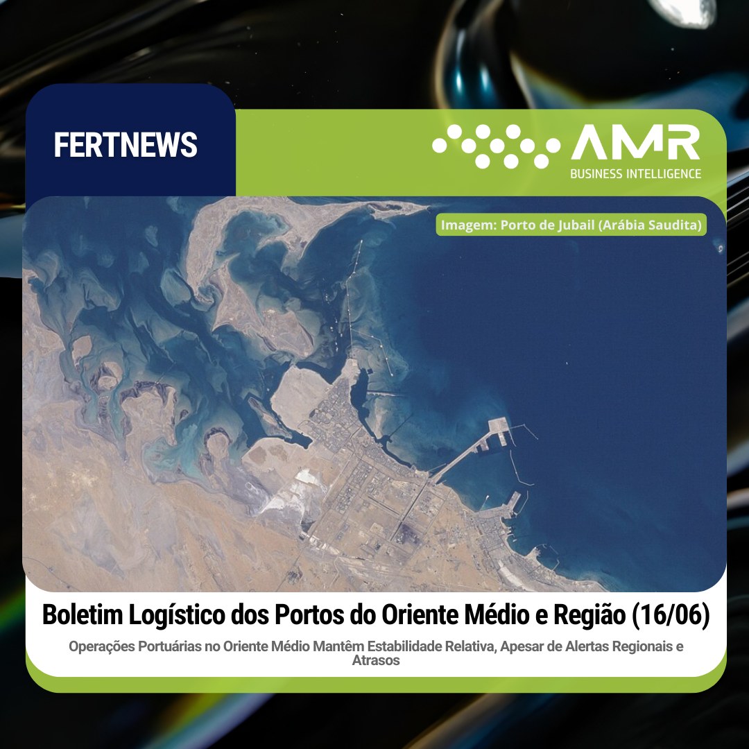 Capa da postagem Boletim Logístico dos Portos do Oriente Médio e Região (16/06)