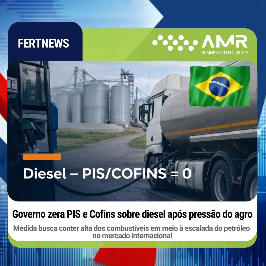 Capa da postagem Governo zera PIS e Cofins sobre diesel após pressão do agro