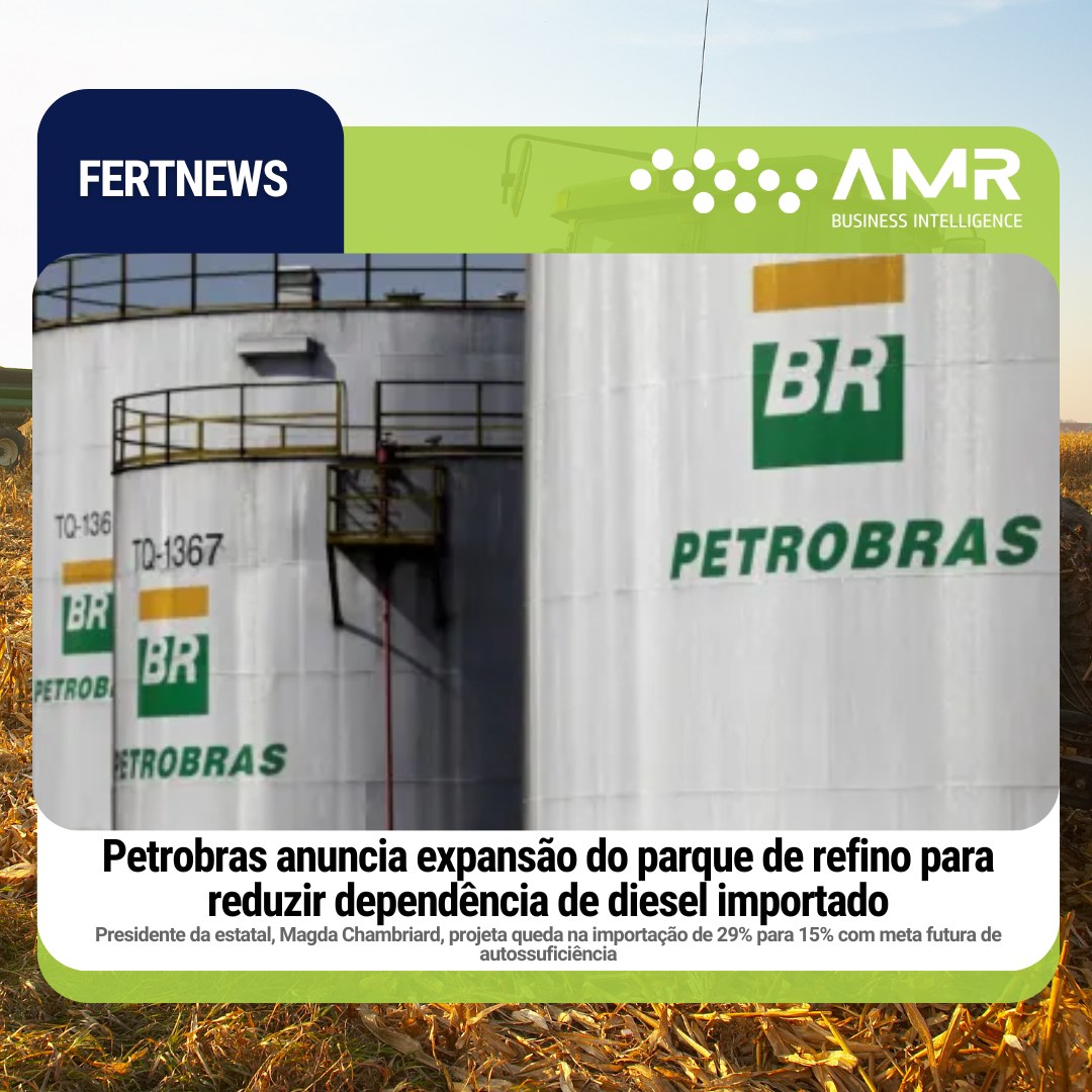 Capa da postagem Petrobras anuncia expansão do parque de refino para reduzir dependência de diesel importado