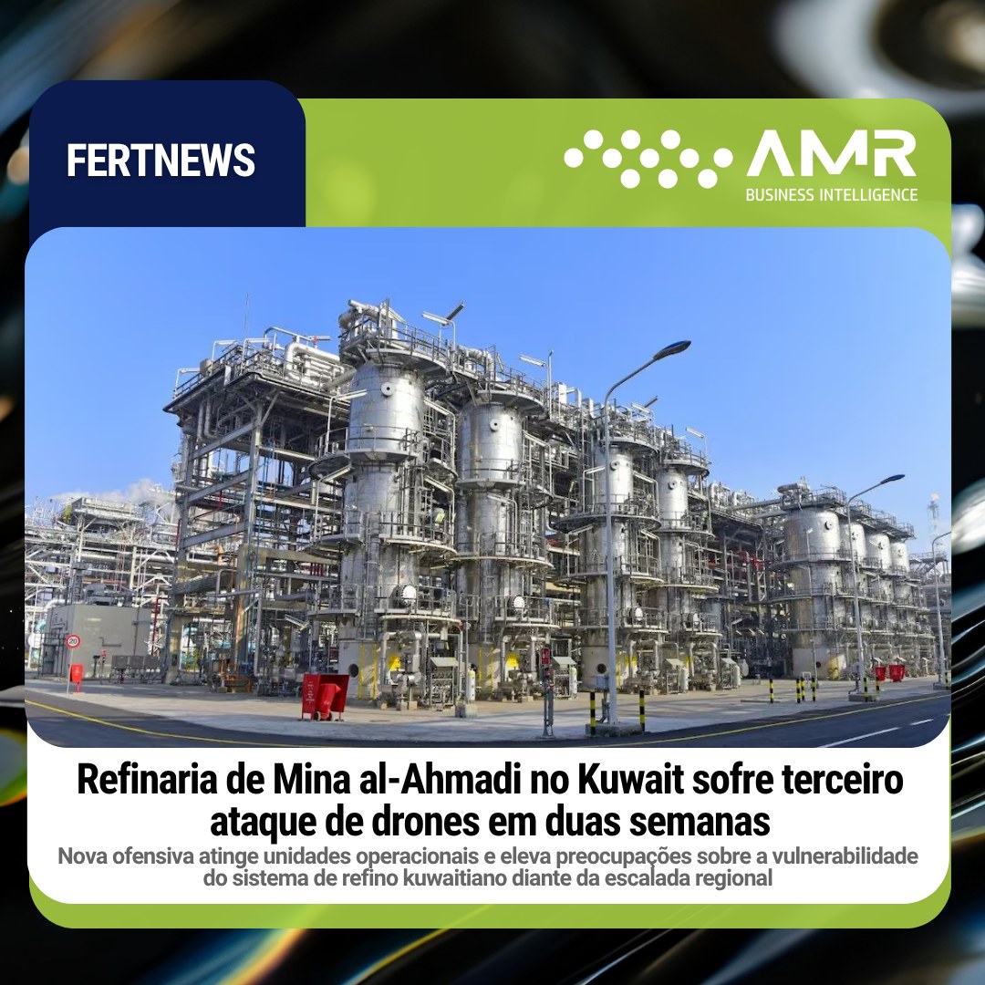 Capa da postagem Refinaria de Mina al-Ahmadi no Kuwait sofre terceiro ataque de drones em duas semanas