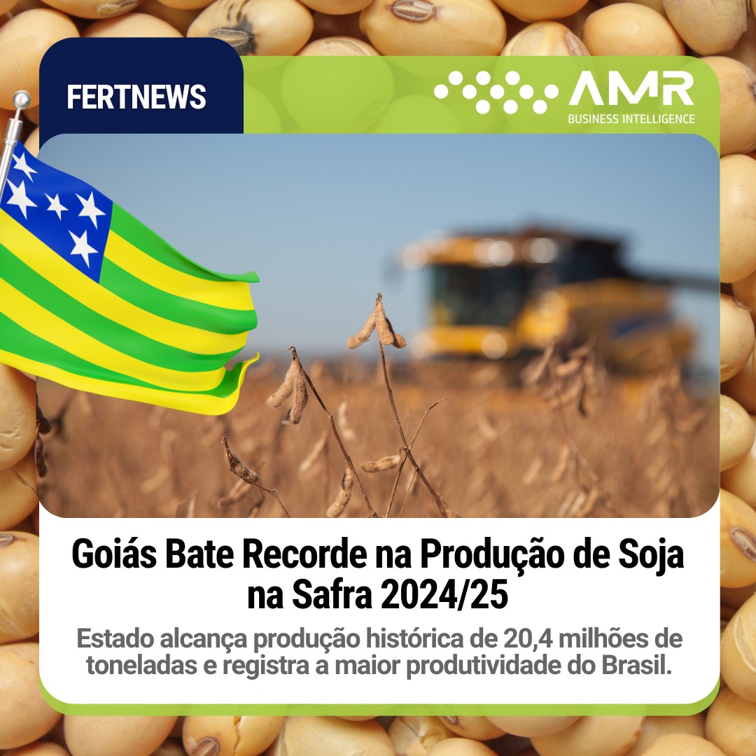 Capa da postagem Goiás Bate Recorde na Produção de Soja na Safra 2024/25