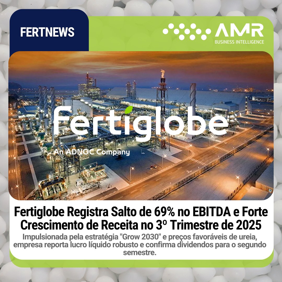 Capa da postagem Fertiglobe Registra Salto de 69% no EBITDA e Forte Crescimento de Receita no 3º Trimestre de 2025