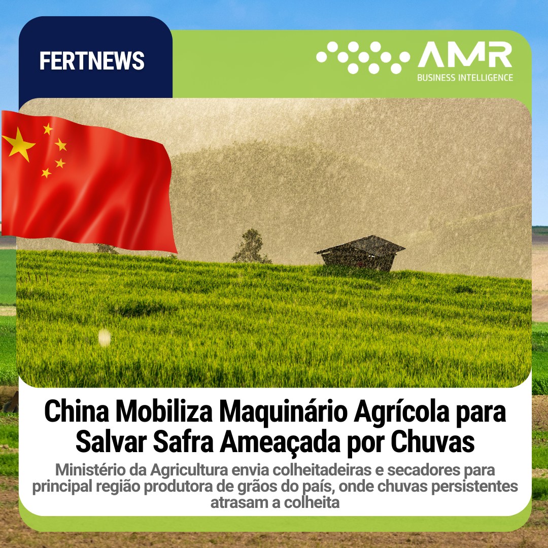 Capa da postagem China Mobiliza Maquinário Agrícola para Salvar Safra Ameaçada por Chuvas