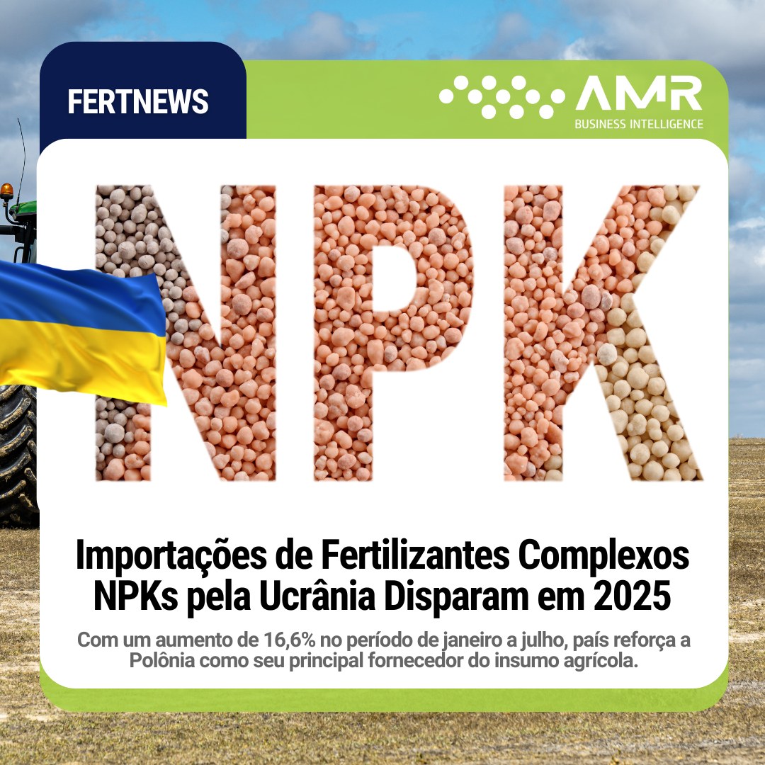 Capa da postagem Importações de Fertilizantes Complexos NPKs pela Ucrânia Disparam em 2025