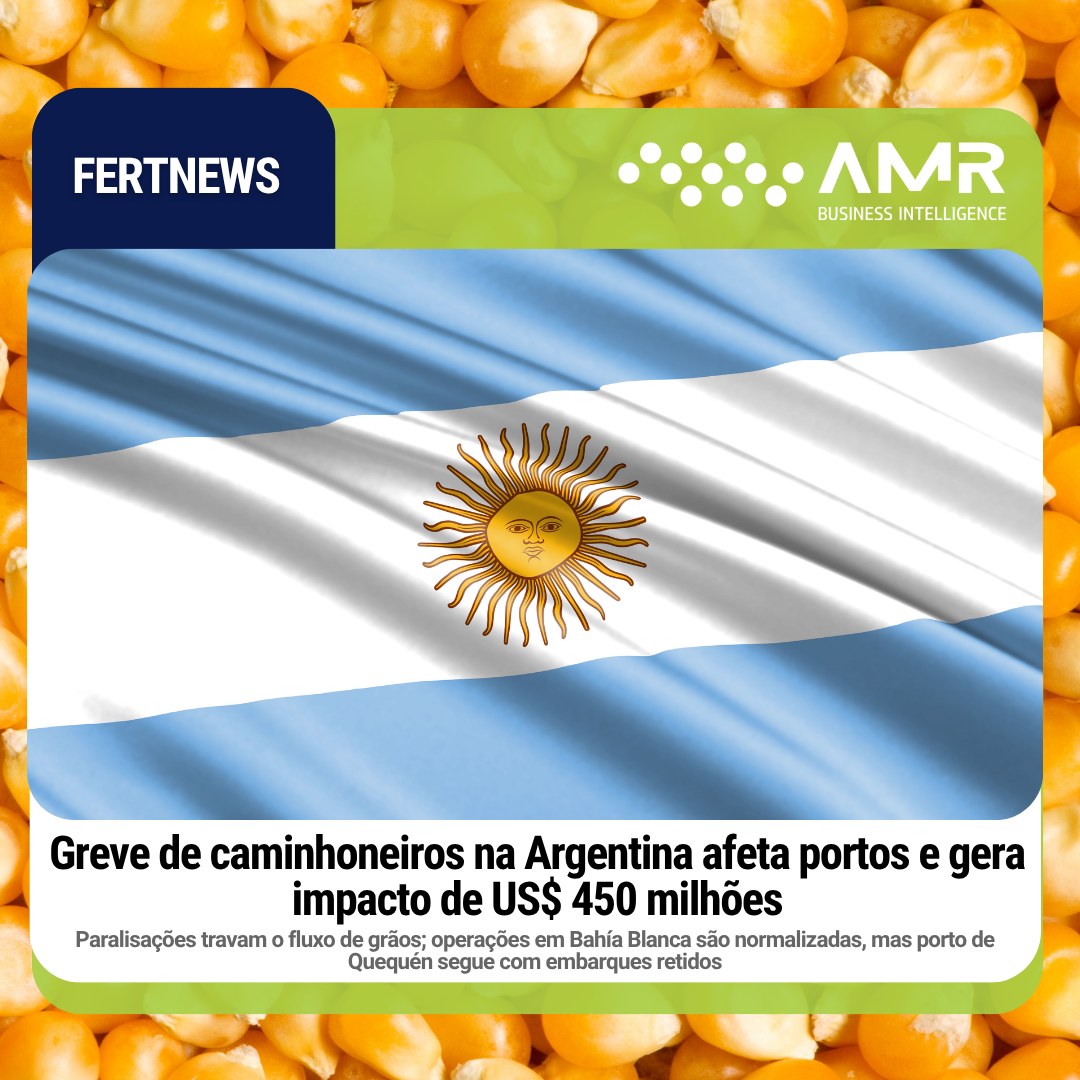 Capa da postagem Greve de caminhoneiros na Argentina afeta portos e gera impacto de US$ 450 milhões