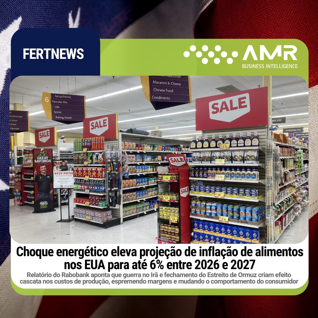 Capa da postagem Choque energético eleva projeção de inflação de alimentos nos EUA para até 6% entre 2026 e 2027