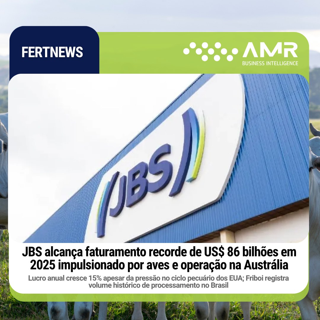 Capa da postagem JBS alcança faturamento recorde de US$ 86 bilhões em 2025 impulsionado por aves e operação na Austrália