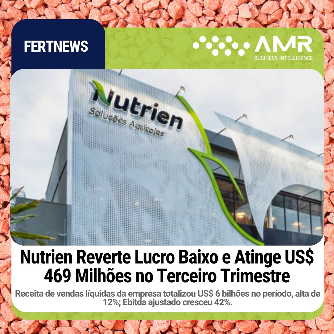 Capa da postagem Nutrien Reverte Lucro Baixo e Atinge US$ 469 Milhões no Terceiro Trimestre