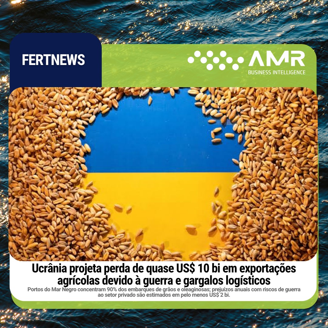 Capa da postagem Ucrânia projeta perda de quase US$ 10 bi em exportações agrícolas devido à guerra e gargalos logísticos