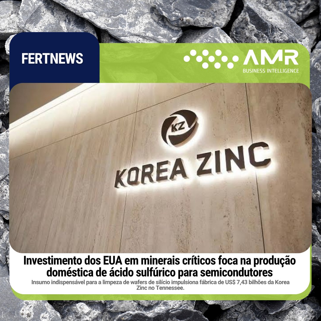 Capa da postagem Investimento dos EUA em minerais críticos foca na produção doméstica de ácido sulfúrico para semicondutores