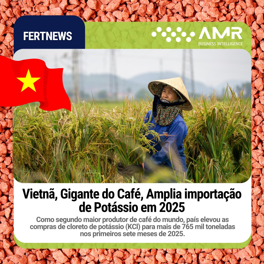 Capa da postagem Vietnã, Gigante do Café, Amplia importação de Potássio em 2025