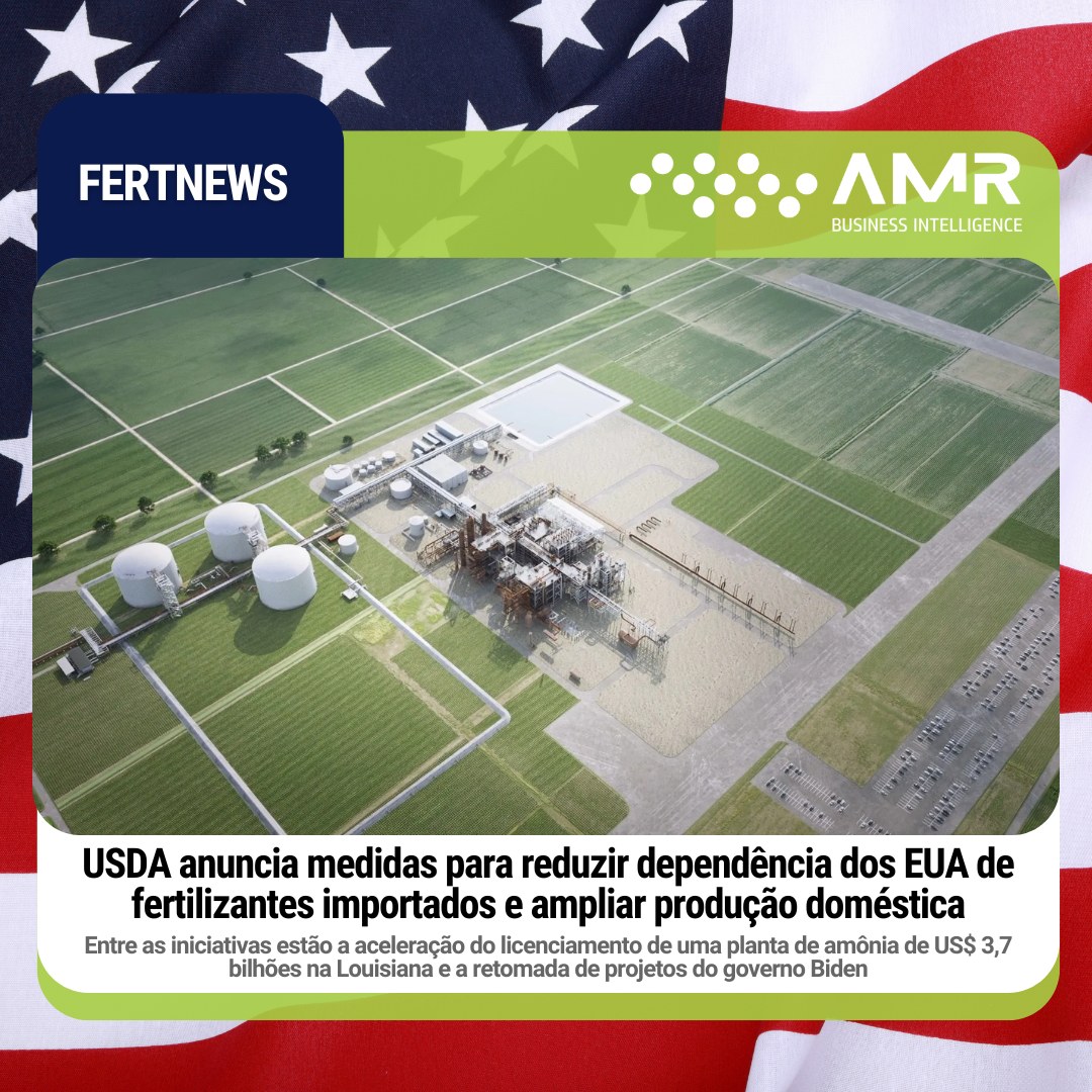 Capa da postagem USDA anuncia medidas para reduzir dependência dos EUA de fertilizantes importados e ampliar produção doméstica