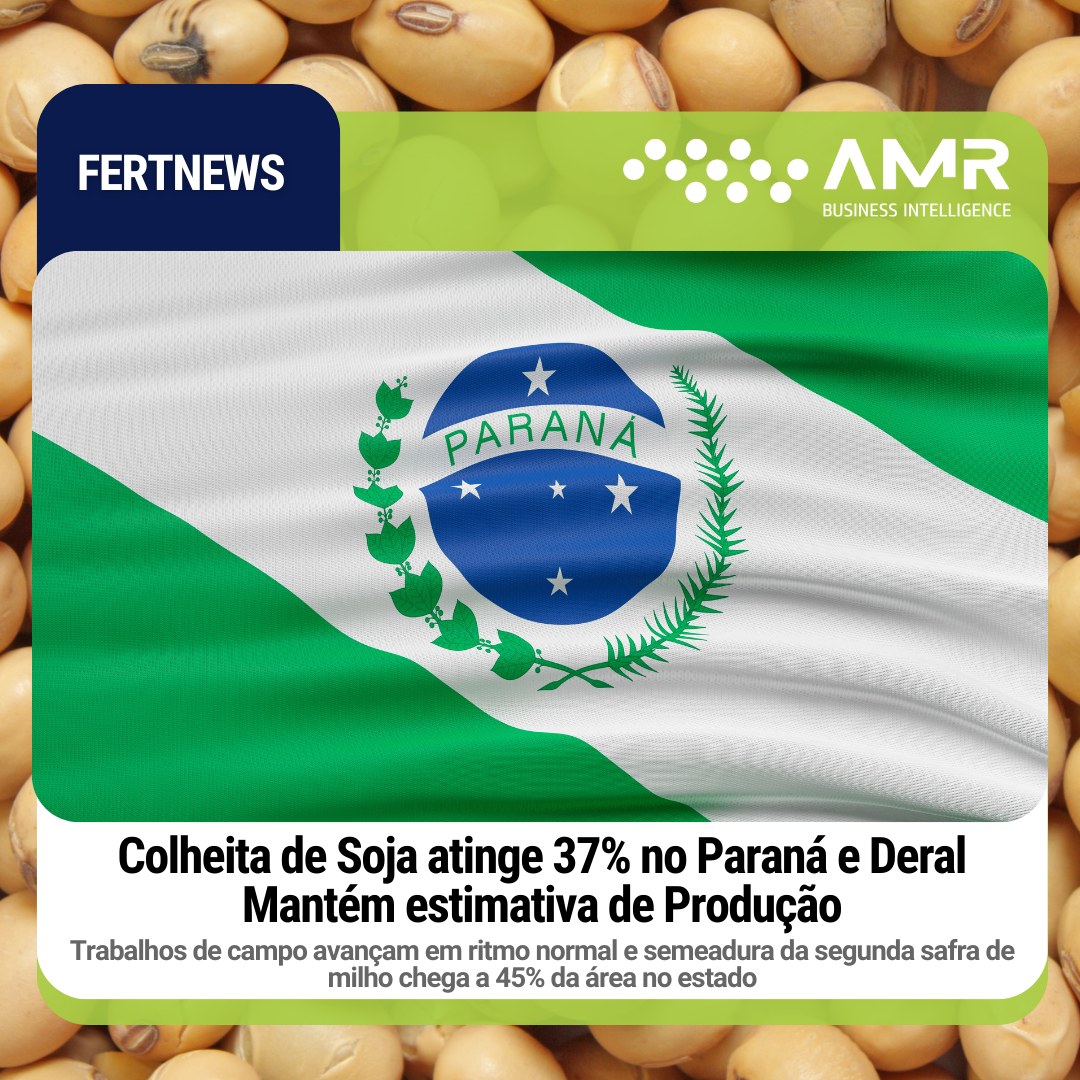 Capa da postagem Colheita de Soja atinge 37% no Paraná e Deral Mantém estimativa de Produção