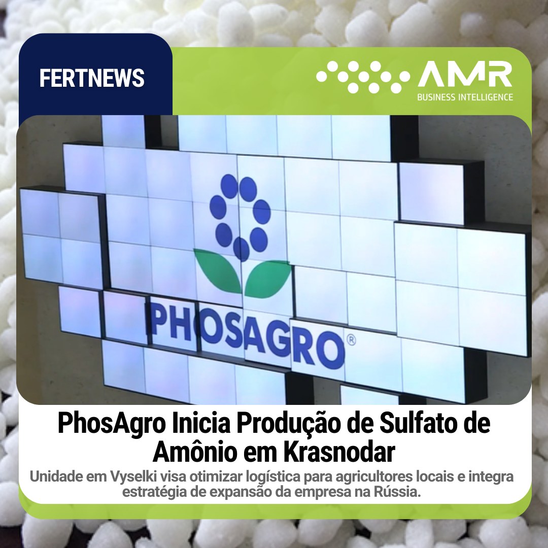 Capa da postagem PhosAgro Inicia Produção de Sulfato de Amônio em Krasnodar