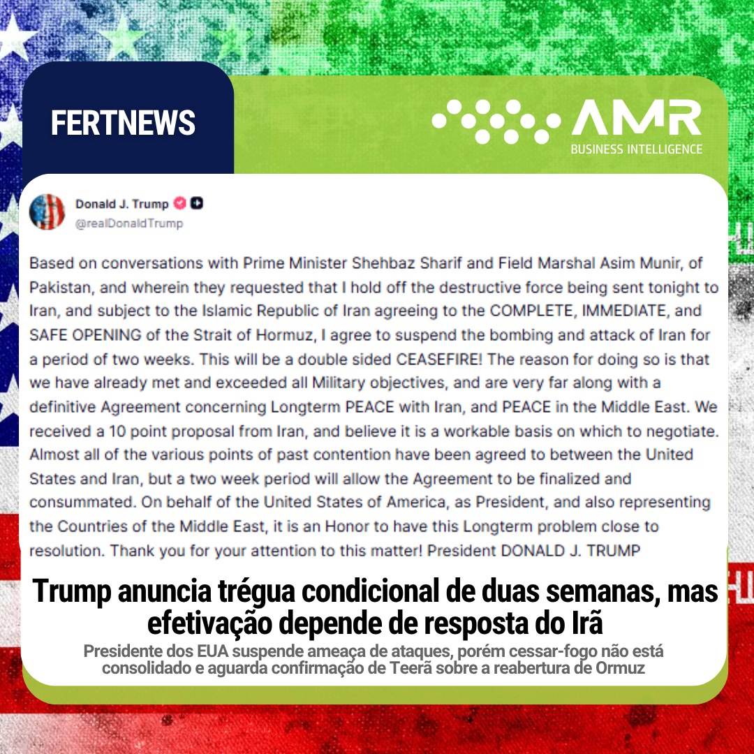 Capa da postagem Trump anuncia trégua condicional de duas semanas, mas efetivação depende de resposta do Irã