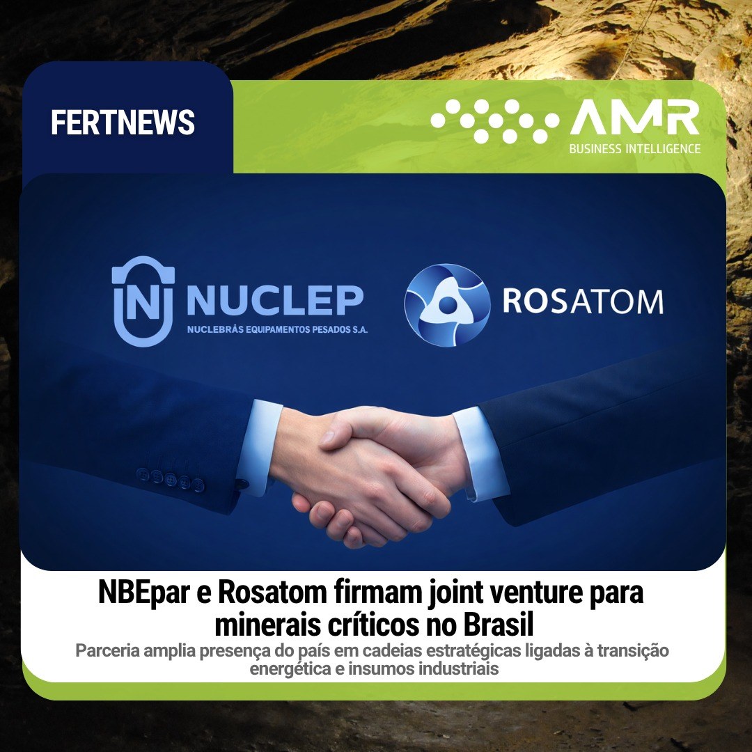 Capa da postagem NBEpar e Rosatom firmam joint venture para minerais críticos no Brasil