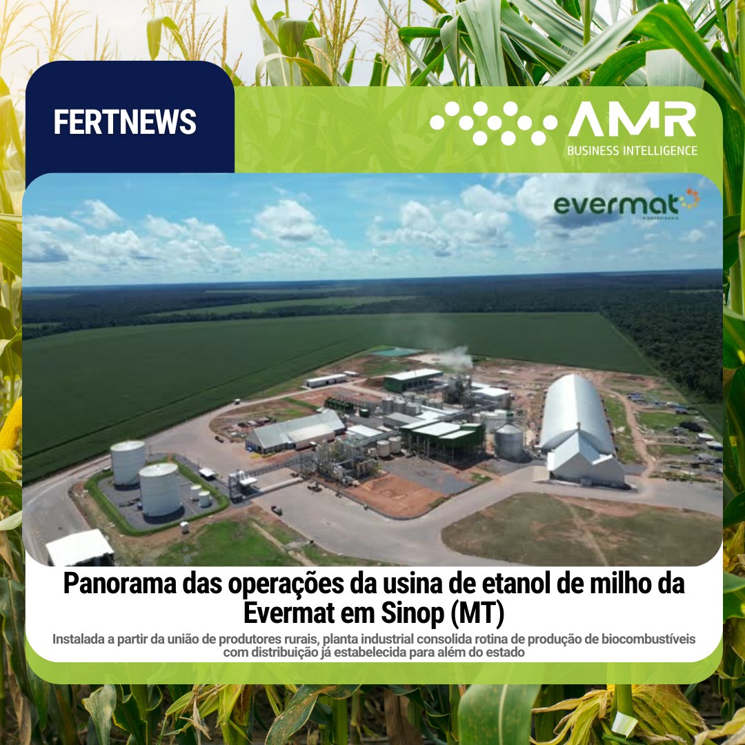 Capa da postagem Panorama das operações da usina de etanol de milho da Evermat em Sinop (MT)