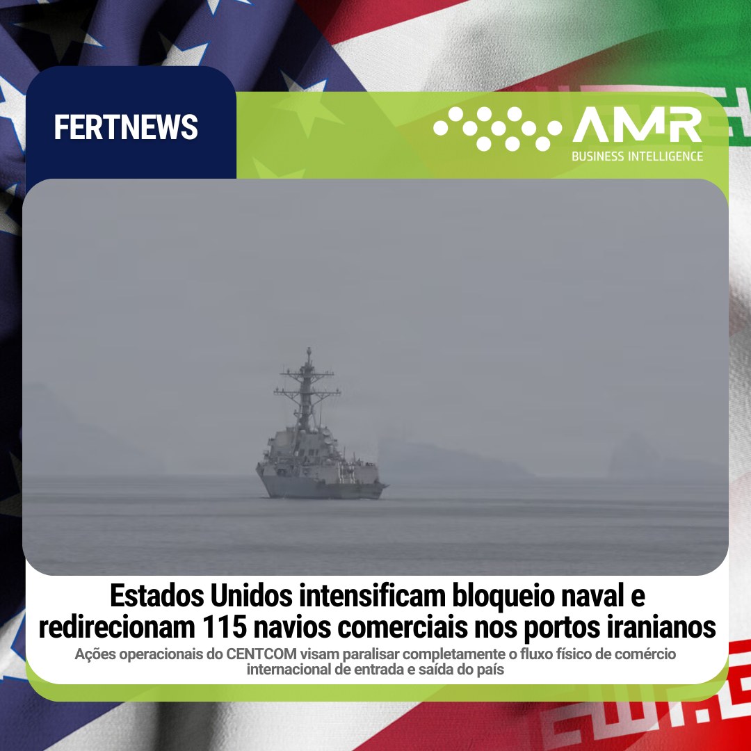 Capa da postagem Estados Unidos intensificam bloqueio naval e redirecionam 115 navios comerciais nos portos iranianos
